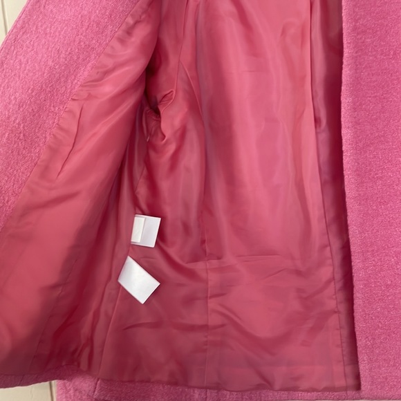 Anne Klein Pink Open Front Short Wool Mix Blazer Size 8P (Petite) - Picture 4 of 9